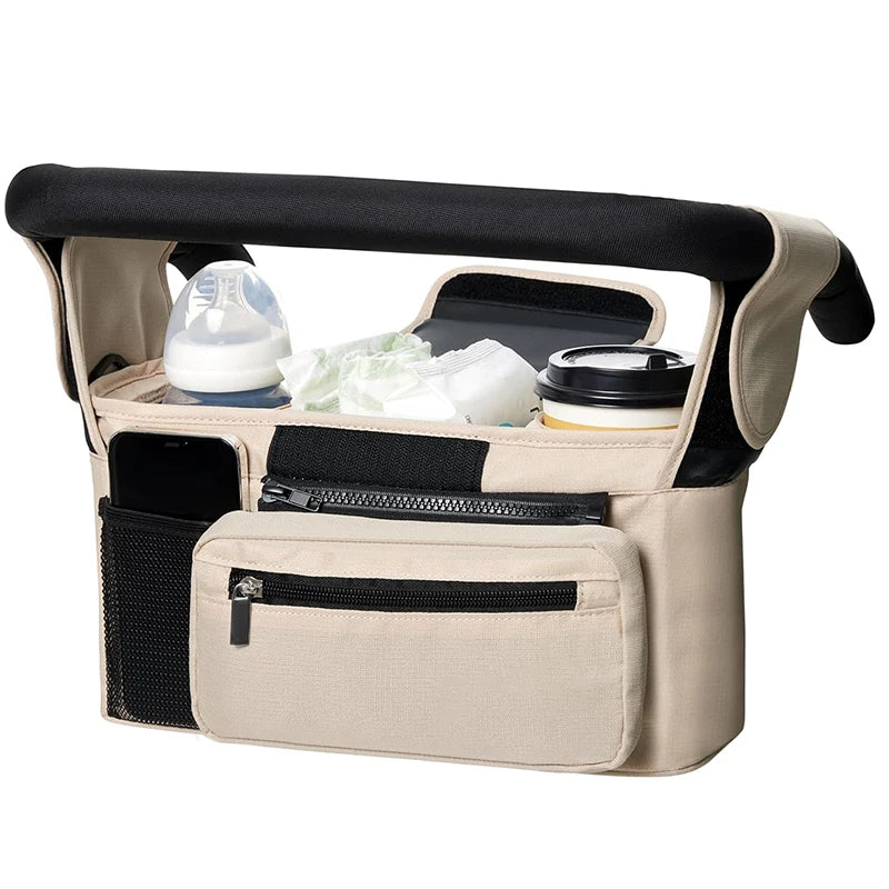 Baby Stroller Storage Large Capacity Travel Hanging Bag Mummy Bag Phone Bottle Holder Pram Diaper Bags Baby Stroller Accessories