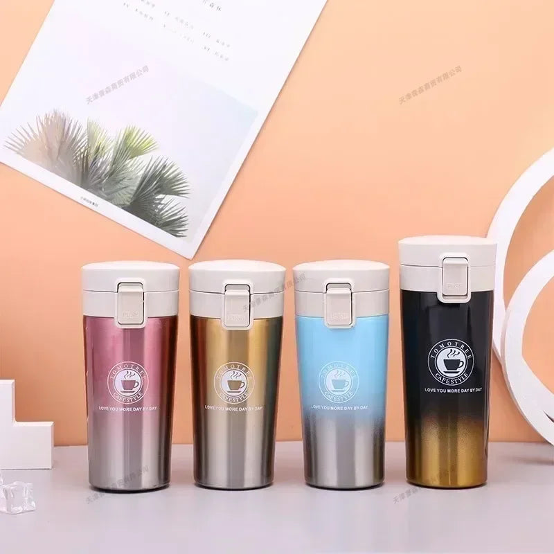 500ml Thermal Mug Double Wall 304 Stainless Steel Coffee Cup Tea Vacuum Flask Thermos Water Bottle Leak-proof Thermos Mug Coffee