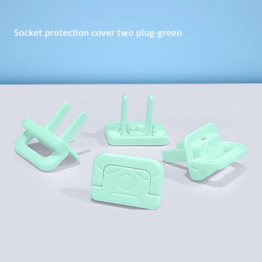 Two-pin Socket Holes Baby Anti-electric Shock Protection Cover Child Switch Socket Electrical Safety Plug Guard Protector Shield
