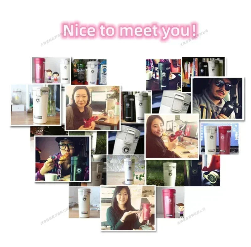 500ml Thermal Mug Double Wall 304 Stainless Steel Coffee Cup Tea Vacuum Flask Thermos Water Bottle Leak-proof Thermos Mug Coffee