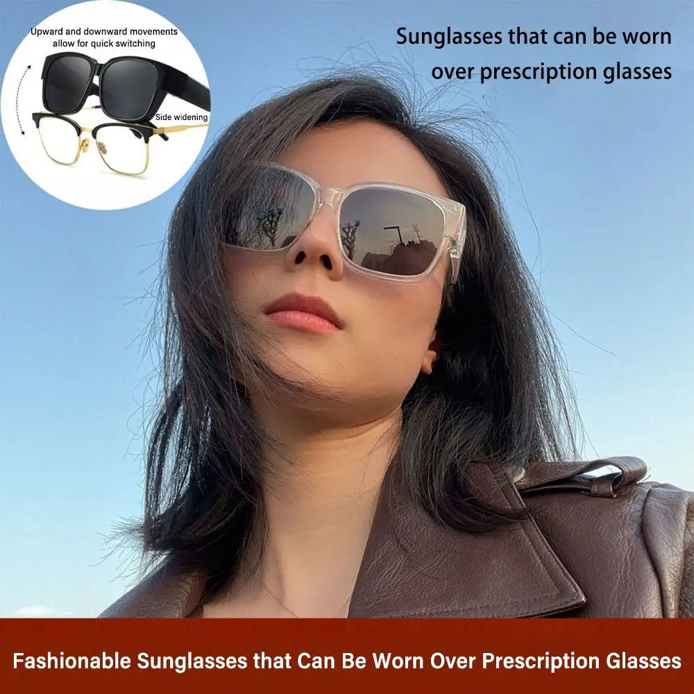 UV Protection That Can Be Worn over Other Glasses Square Shades Wrap Around Polarized Fit Over Glasses Sunglasses