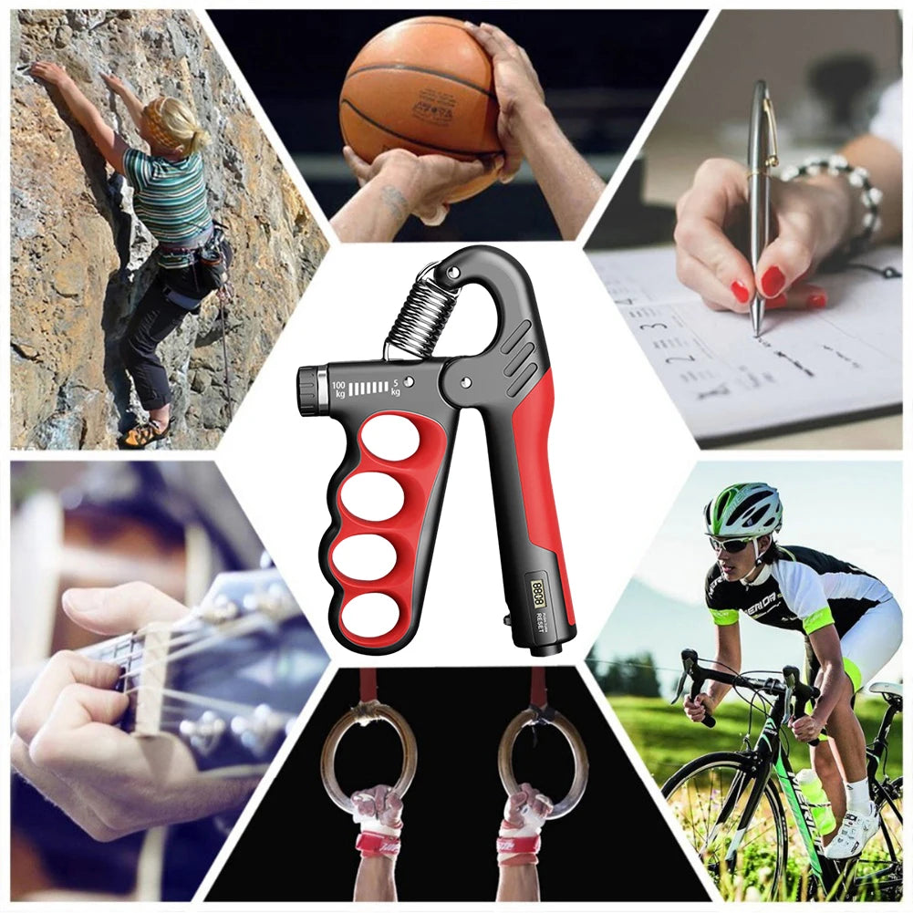 5-100 KG Grip Strength Trainer Wrist Expander Adjustable Resistance Fitness Gym Training Hand Gripper for Muscle Building