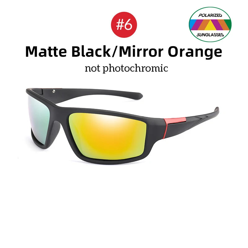 VIVIBEE Men Photochromic Sunglasses Black Sports Goggles Women Color Changing Polarized Driving 2025 Discoloration Sun Glasses