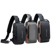 Men's Shoulder Bag Multifunction Anti Theft USB Messenger Pack Man Crossbody Cross Body Travel Chest Bags Pack
