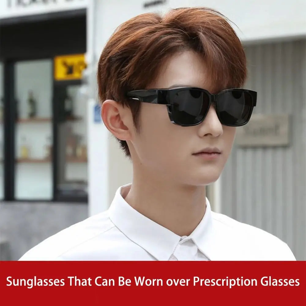 UV Protection That Can Be Worn over Other Glasses Square Shades Wrap Around Polarized Fit Over Glasses Sunglasses