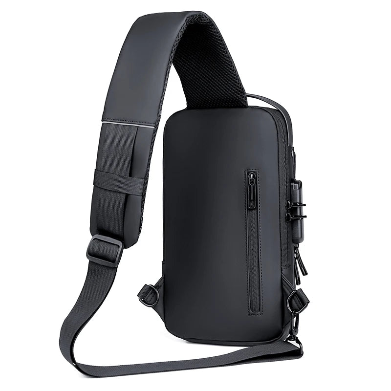 Men's Shoulder Bag Multifunction Anti Theft USB Messenger Pack Man Crossbody Cross Body Travel Chest Bags Pack