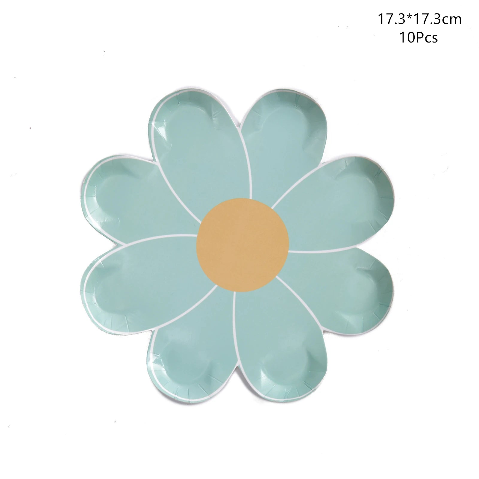 Disposable Daisy Paper Plate Flower Meal Plate Picnic Cake Plates Birthday Theme Party Decoration