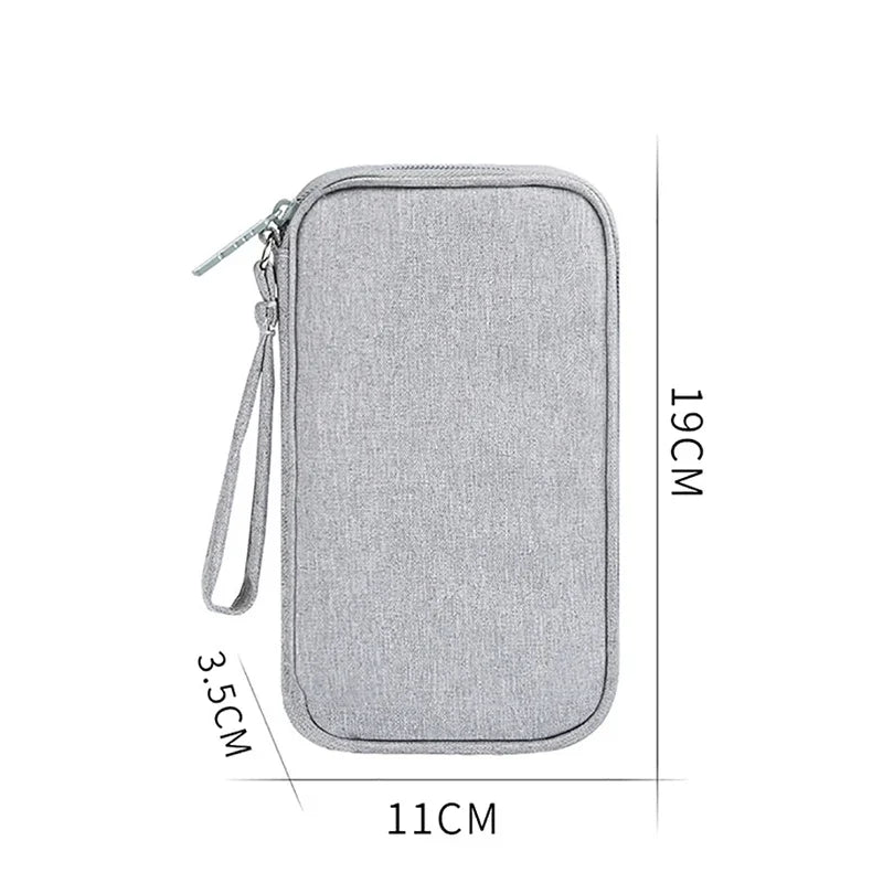 Data Cable Storage Bag Waterproof Portable Carry Case Layers Storage Bag Travel Organizer Bag for Cable Cord USB Charger