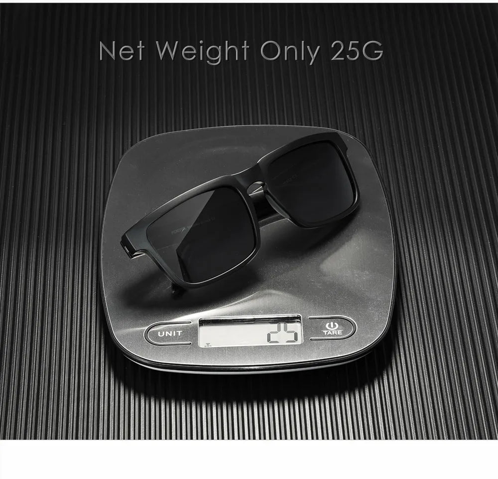 New KDEAM Brand High Quality Men Square Sunglasses Colors Sports Polarized Sun Glasses Reflective Coating Mirrored Lens UV400