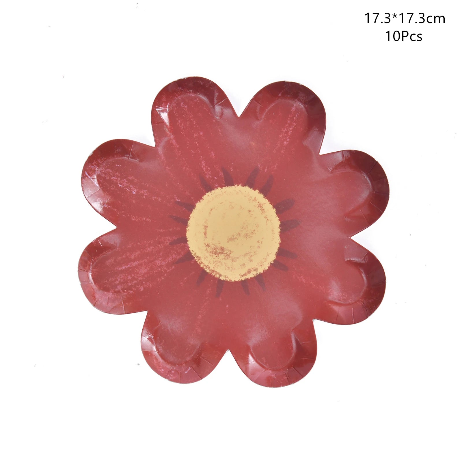 Disposable Daisy Paper Plate Flower Meal Plate Picnic Cake Plates Birthday Theme Party Decoration