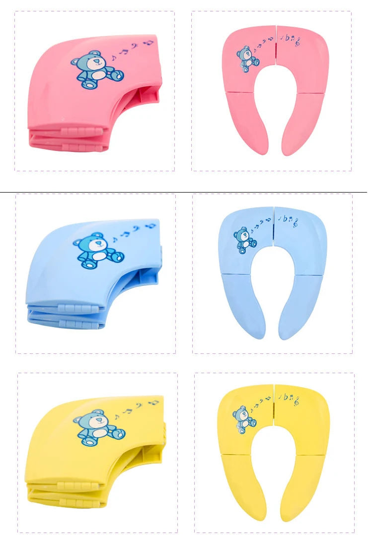 Baby Travel Folding Potty Seat Toddler Portable Toilet Training Seat Kids Travel Potty Seat Pad Urine Assistant Cushion
