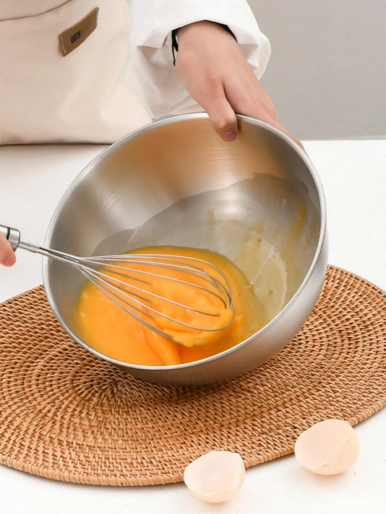 Stainless Steel Gold And Silver Salad Bowl Rice Noodles Lamian Noodles Bowl Kitchen Tableware Food Container