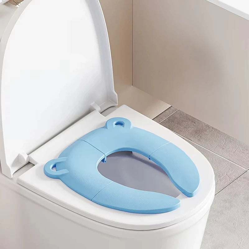 Baby Cartoon Travel Folding Potty Seat Toddler Portable Toilet Training Seat Children Urinal Cushion Children Pot Chair Pad /mat