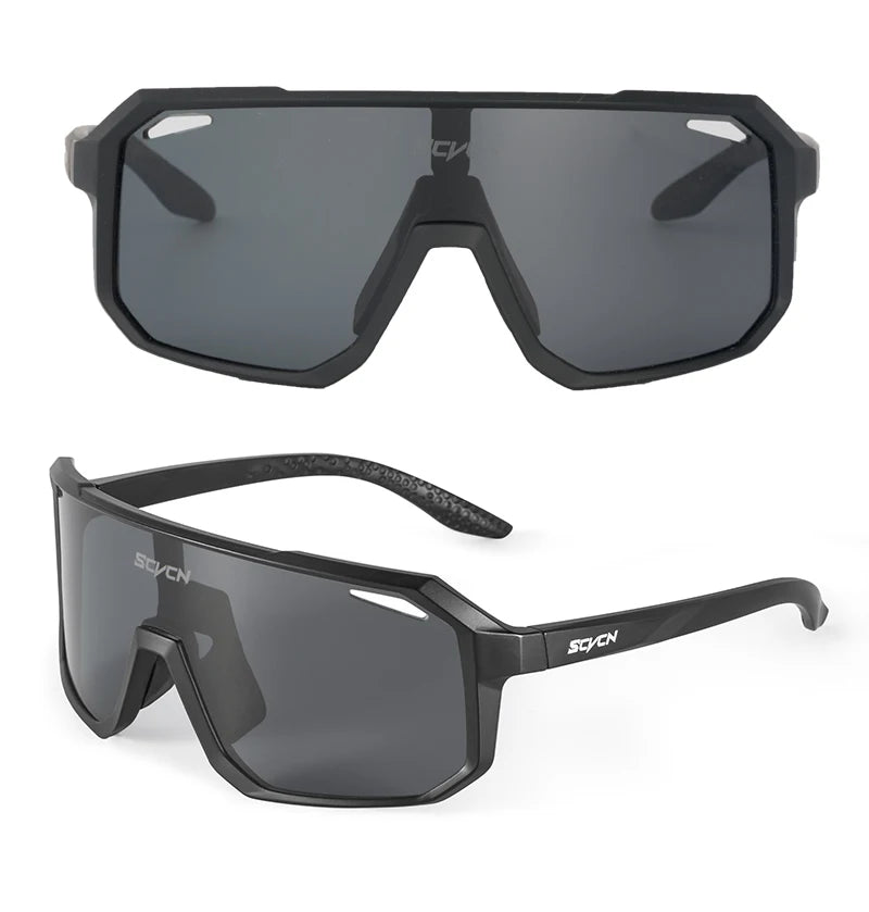 SCVCN Mountain Driving Glasses Cycling Sunglasses UV400 Women Sports Running Eyewear Men Road Bicycle Glasses Bike Goggles