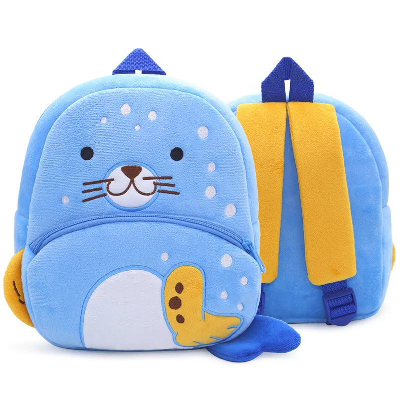 Cartoon Plush Children Backpacks Kindergarten Schoolbag Animal Kids Backpack Children School Bags Girls Boys Backpacks  4