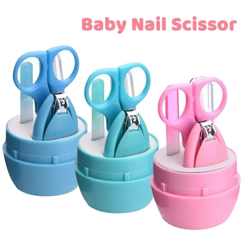 Safe Portable  Nail Clipper Trimmer Tweezer with Box Children Manicure Kit Newborn Baby Nail Scissor Baby Nail Care Tool Kid