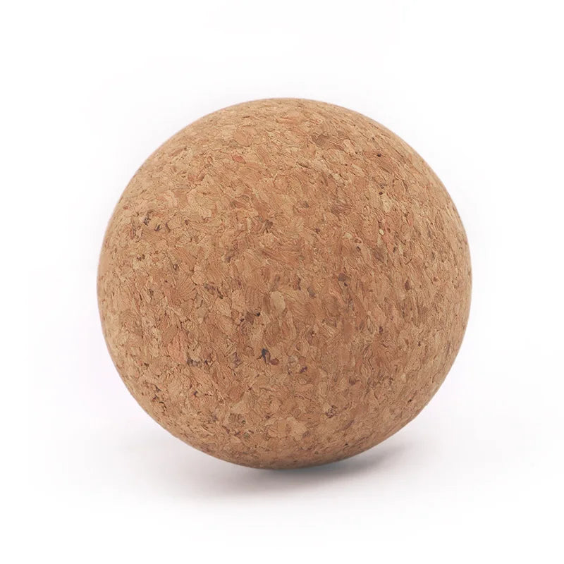 1PC/2PC GOUNOD Density Cork Yoga Ball Non-dandruff Yoga Massage Ball Fascia Ball