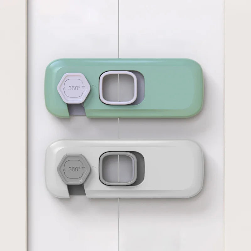 3Pcs Home Refrigerator Lock Fridge Freezer Door Catch Lock Toddler Kids Child Cabinet Safety Lock For Baby Safety Child Lock