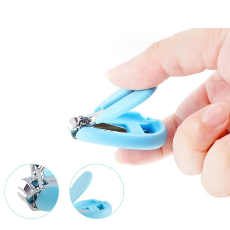 Safe Portable  Nail Clipper Trimmer Tweezer with Box Children Manicure Kit Newborn Baby Nail Scissor Baby Nail Care Tool Kid