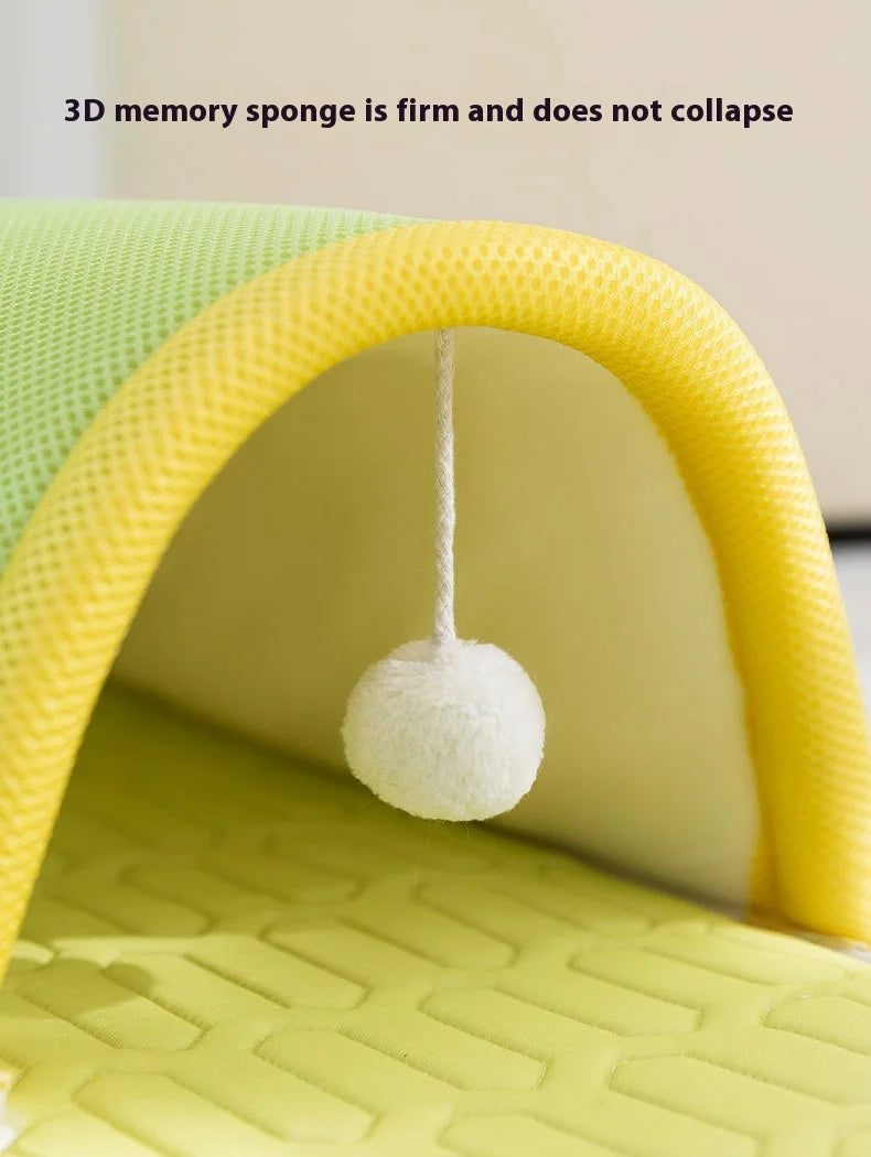 Spring and Summer Breathable Monster Cat Bed Four Season Universal Cat Nest Cat Tunnel Sleeping Pet Nest Cat Mat Cat Accessories