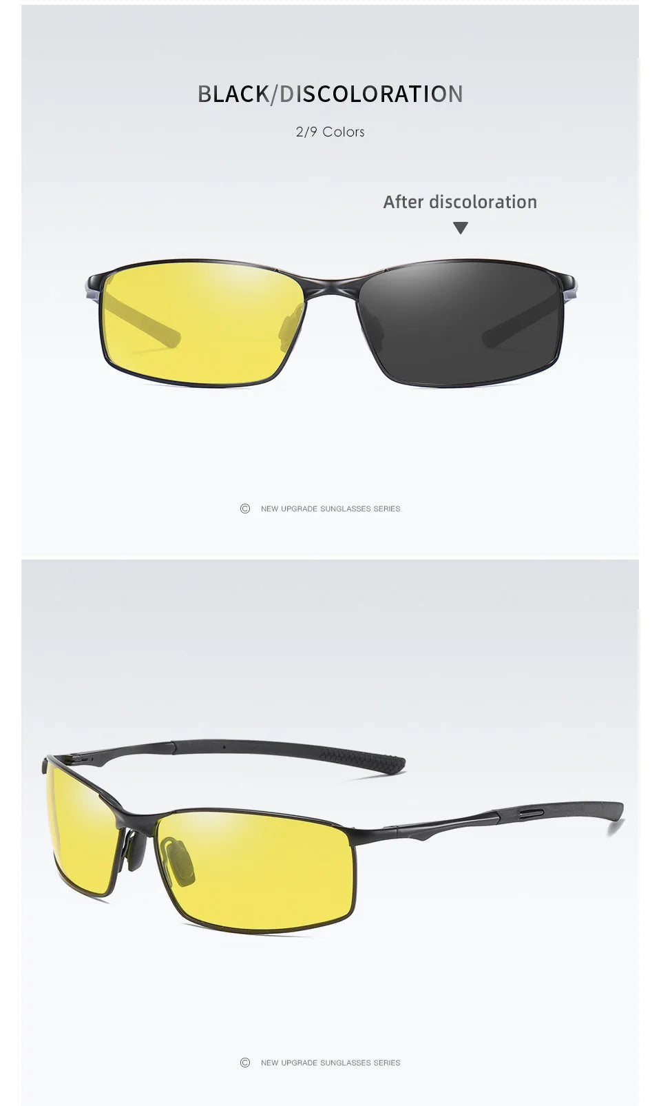Aoron Polarized Sunglasses Mens/Women Driving Mirror Sun Glasses Metal Frame Goggles UV400 Anti-Glare Sunglasses Wholesale