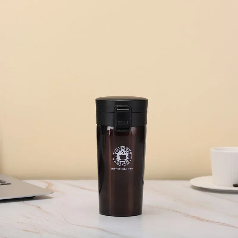 500ml Thermal Mug Double Wall 304 Stainless Steel Coffee Cup Tea Vacuum Flask Thermos Water Bottle Leak-proof Thermos Mug Coffee