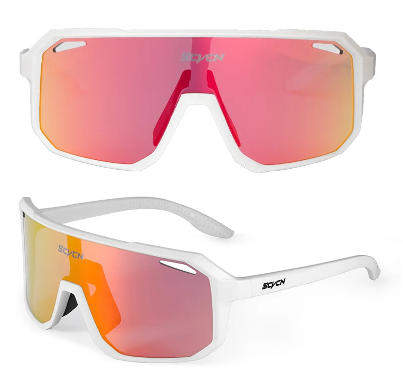 SCVCN Mountain Driving Glasses Cycling Sunglasses UV400 Women Sports Running Eyewear Men Road Bicycle Glasses Bike Goggles