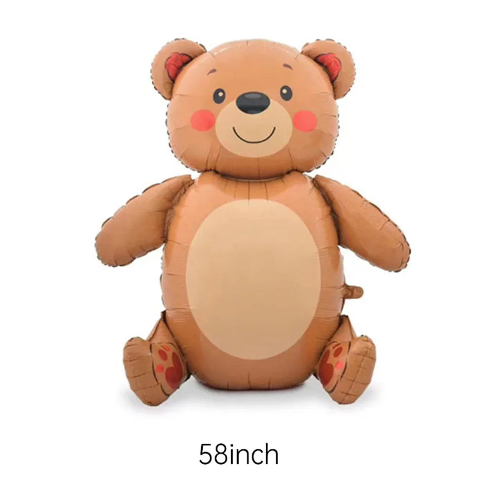 Blue Brown Bear Theme Party Decoration 7"/9"Plate Napkin Cup  DisposableTableware for Baby Shower Bear Theme Birthday Decoration