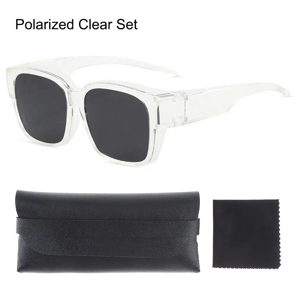 UV Protection That Can Be Worn over Other Glasses Square Shades Wrap Around Polarized Fit Over Glasses Sunglasses