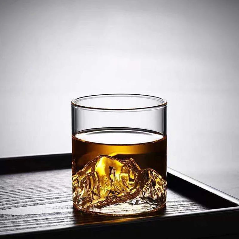 Water Cup Japanese Mountain Whiskey Glass 200/300ML Transparent Multipurpose Glass Bar Party Drinkware High Appearance Water Cup