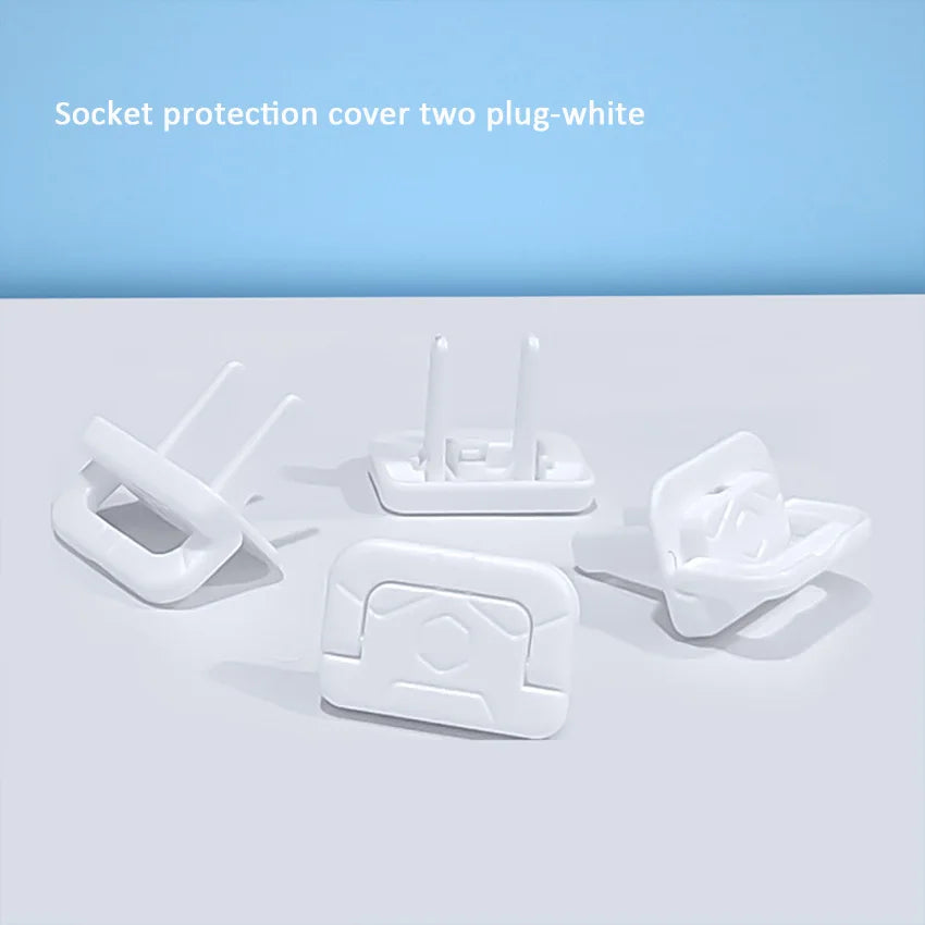 Two-pin Socket Holes Baby Anti-electric Shock Protection Cover Child Switch Socket Electrical Safety Plug Guard Protector Shield