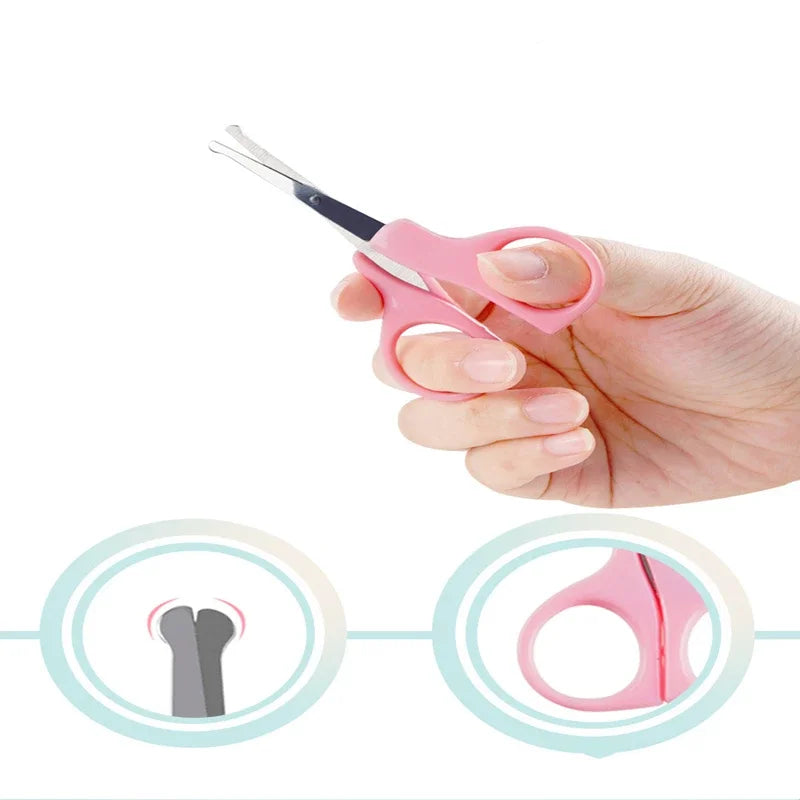 Safe Portable  Nail Clipper Trimmer Tweezer with Box Children Manicure Kit Newborn Baby Nail Scissor Baby Nail Care Tool Kid