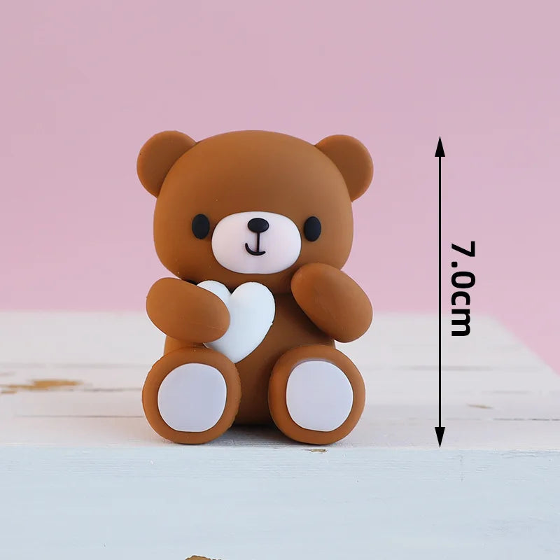 Blue Brown Bear Theme Party Decoration 7"/9"Plate Napkin Cup  DisposableTableware for Baby Shower Bear Theme Birthday Decoration