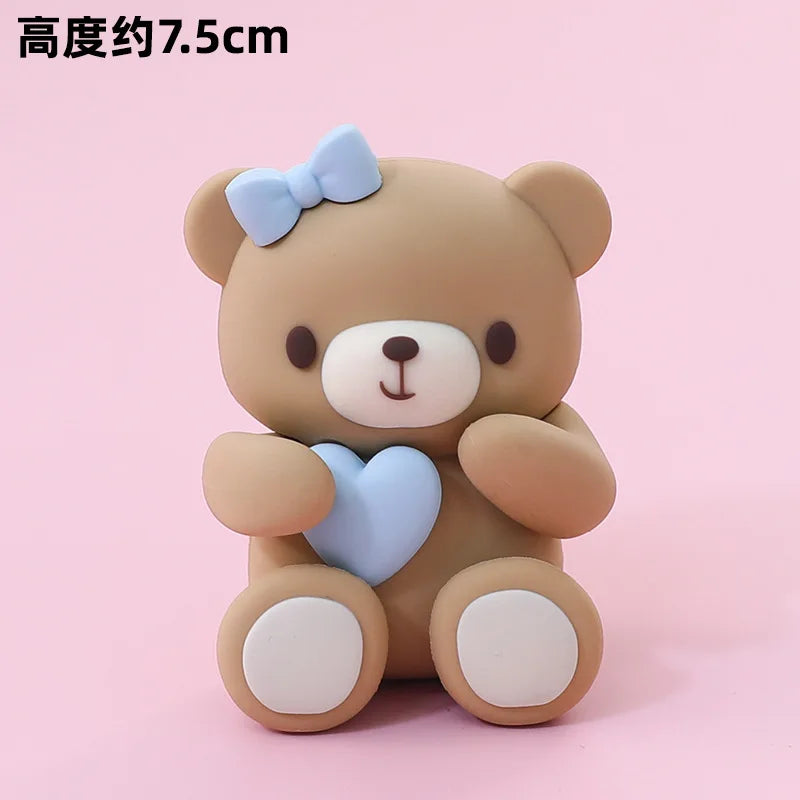 Blue Brown Bear Theme Party Decoration 7"/9"Plate Napkin Cup  DisposableTableware for Baby Shower Bear Theme Birthday Decoration