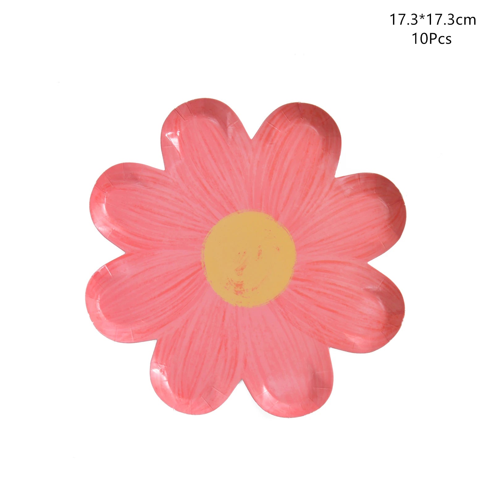 Disposable Daisy Paper Plate Flower Meal Plate Picnic Cake Plates Birthday Theme Party Decoration