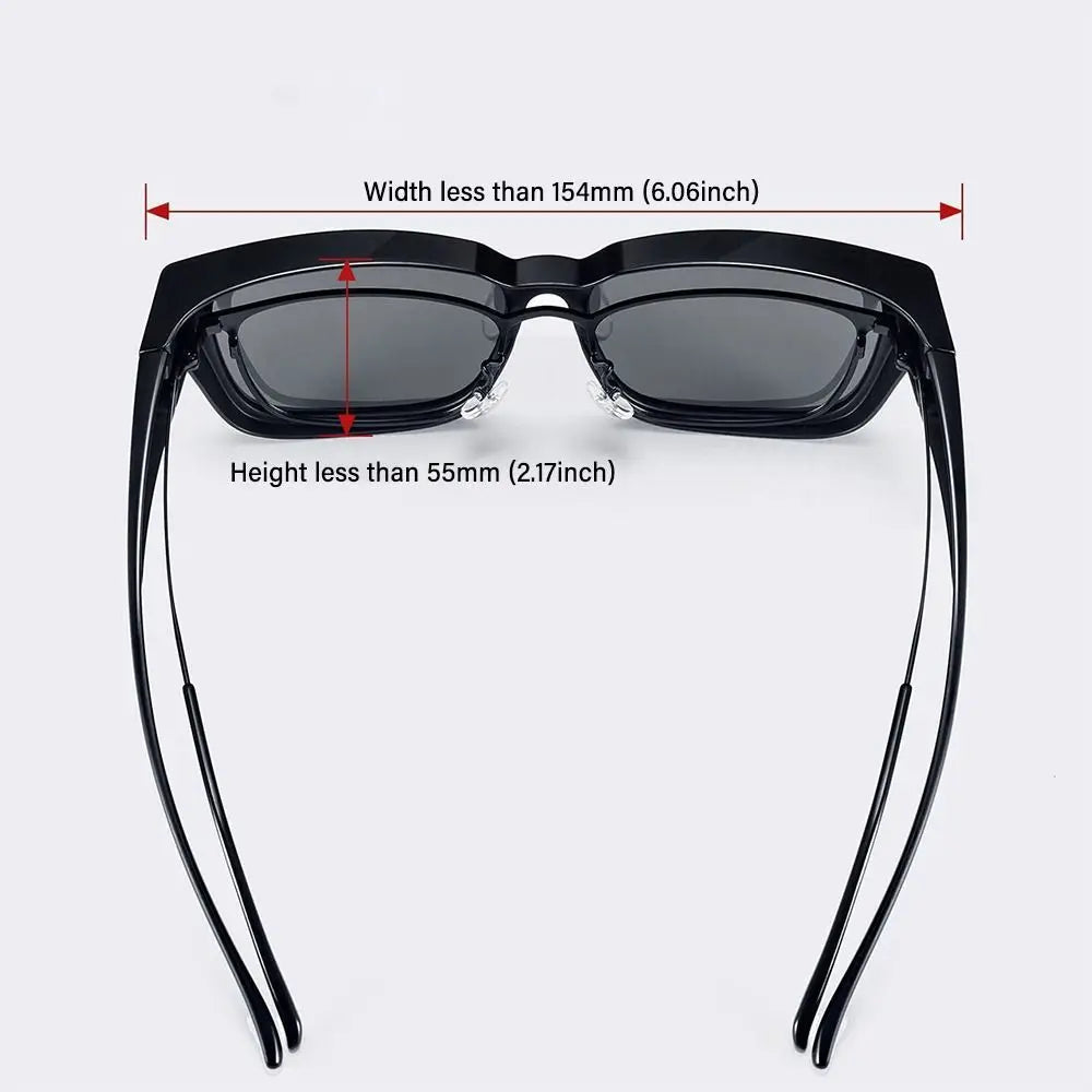 UV Protection That Can Be Worn over Other Glasses Square Shades Wrap Around Polarized Fit Over Glasses Sunglasses