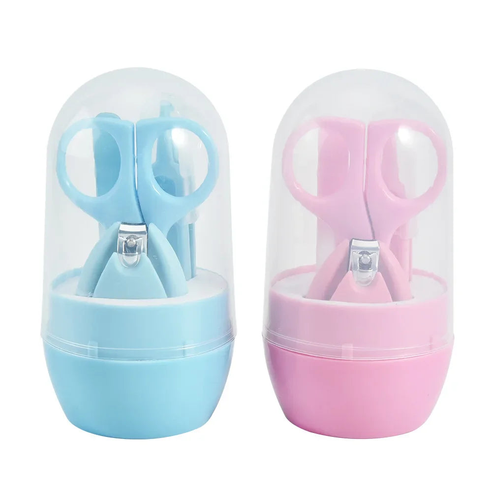 Safe Portable  Nail Clipper Trimmer Tweezer with Box Children Manicure Kit Newborn Baby Nail Scissor Baby Nail Care Tool Kid