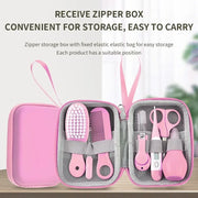 Nail Clippers Comb Massage Soft Bristle Brush Set Kit 8 PCS Child Care Cleaning Set baby brush and comb set