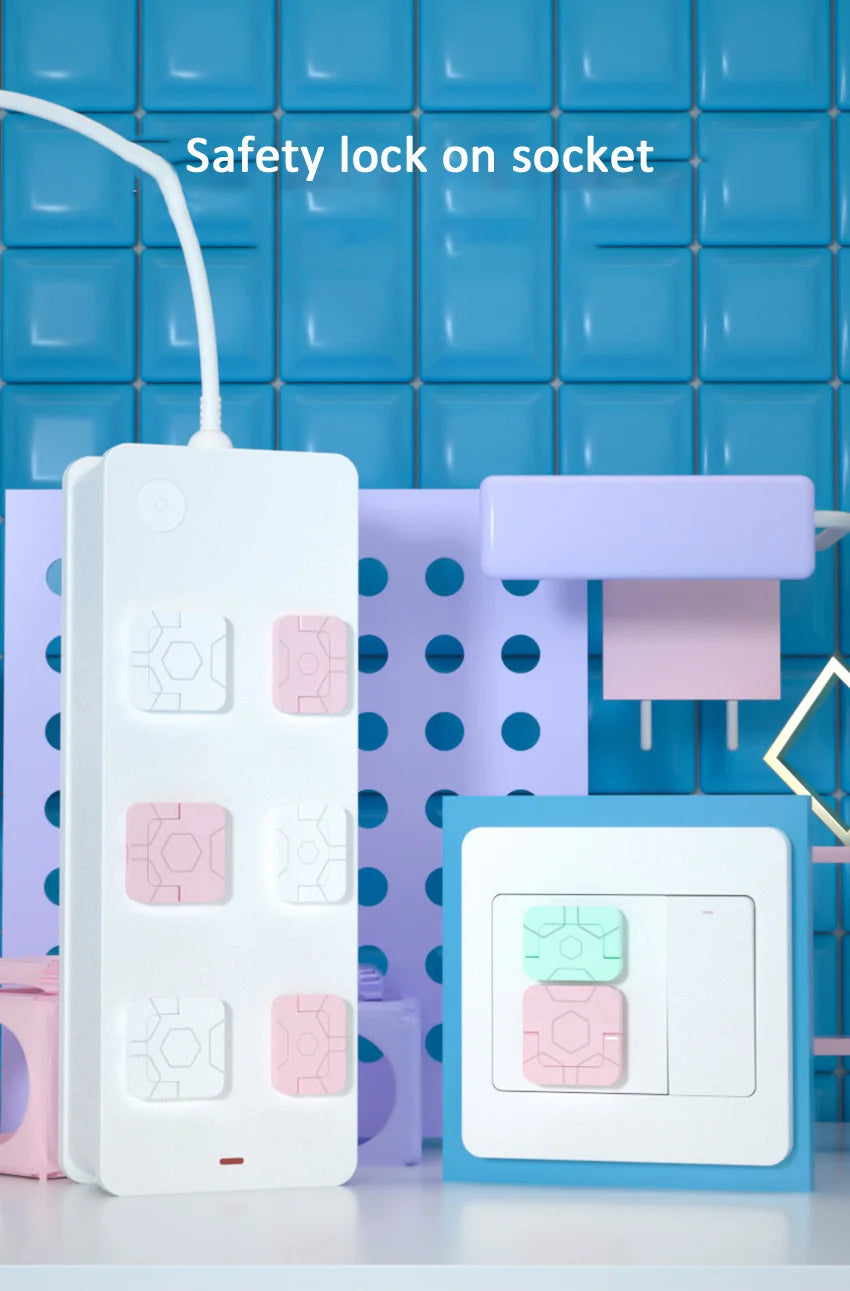 Two-pin Socket Holes Baby Anti-electric Shock Protection Cover Child Switch Socket Electrical Safety Plug Guard Protector Shield