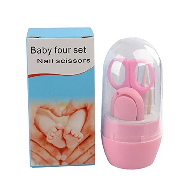 Safe Portable  Nail Clipper Trimmer Tweezer with Box Children Manicure Kit Newborn Baby Nail Scissor Baby Nail Care Tool Kid
