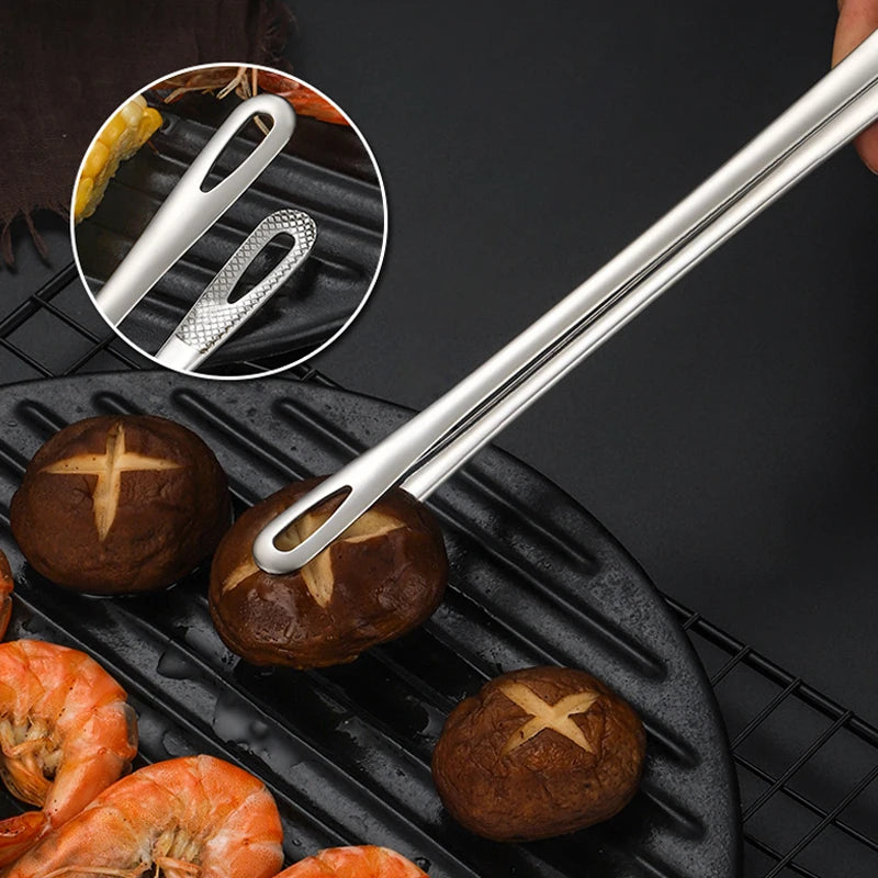 Kitchen Tongs Barbecue Grill Tongs Cooking Tweezers Stainless Steel Salad Meat Food Tongs Clip Buffet BBQ Tools Kitchen Gadgets