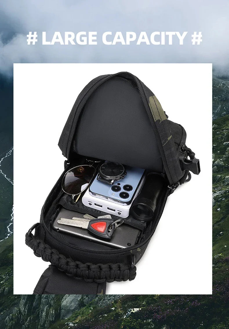 Men's Waist Bag Sports Shoulder Outdoor Fanny Pack Camping Hiking Fishing Climbing Backpack for Male Travel Sling Chest Bags 가방