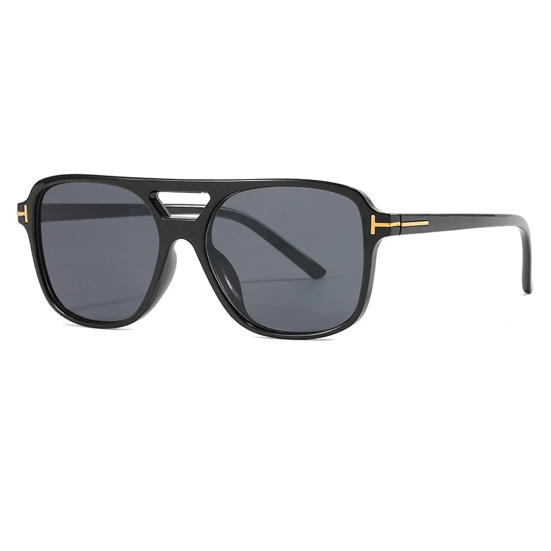 New Fashion Pilot Sunglasses Women Double Bridge Oversized Sun Glasses Oval Goggles Classic Candy Color Design Eyewear UV400