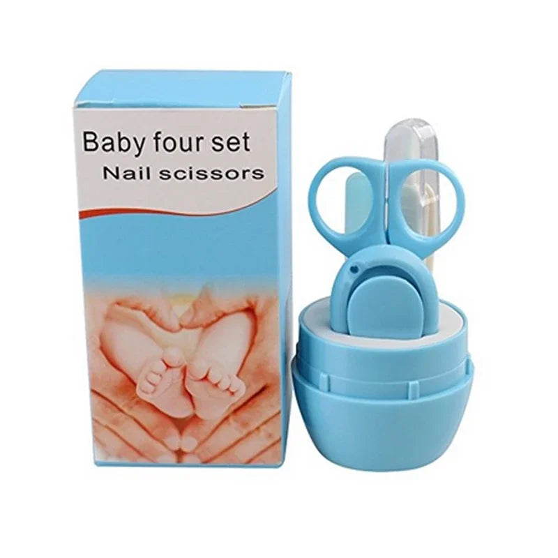 Safe Portable  Nail Clipper Trimmer Tweezer with Box Children Manicure Kit Newborn Baby Nail Scissor Baby Nail Care Tool Kid