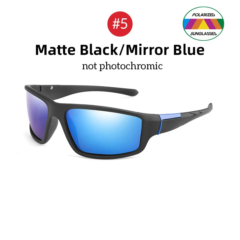 VIVIBEE Men Photochromic Sunglasses Black Sports Goggles Women Color Changing Polarized Driving 2025 Discoloration Sun Glasses