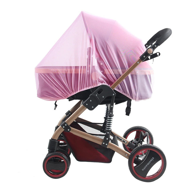 Baby Stroller Mosquito Net Pushchair Cart Insect Shield Net Mesh Safe Infants Protection Mesh Cover Baby Stroller Accessories