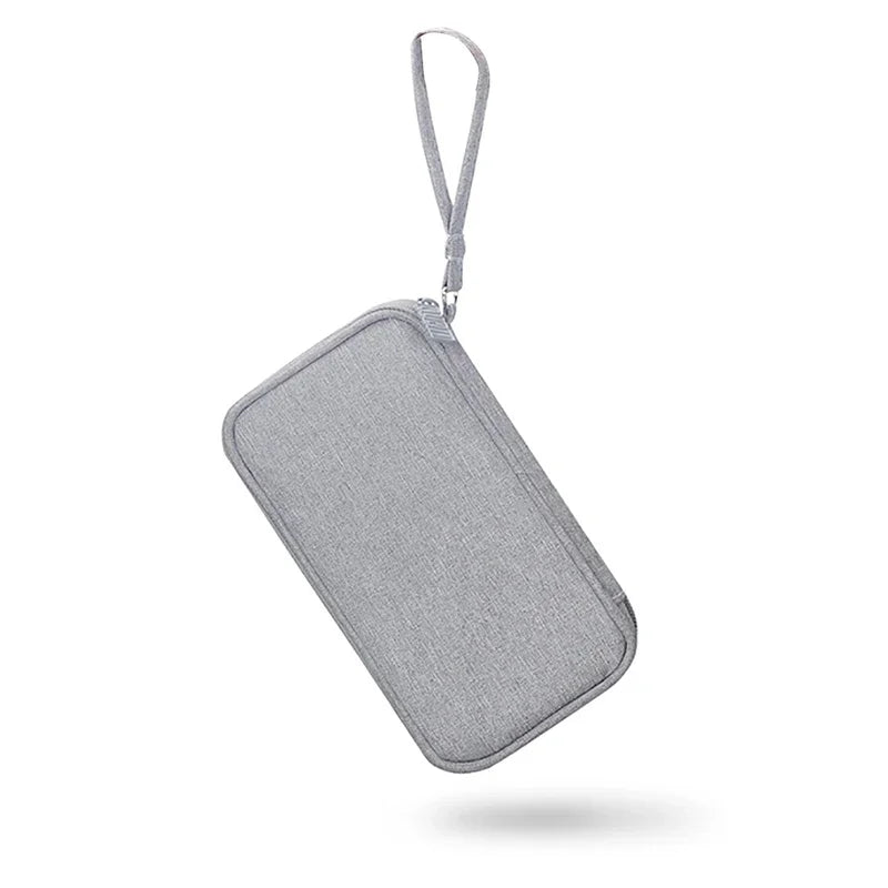 Data Cable Storage Bag Waterproof Portable Carry Case Layers Storage Bag Travel Organizer Bag for Cable Cord USB Charger