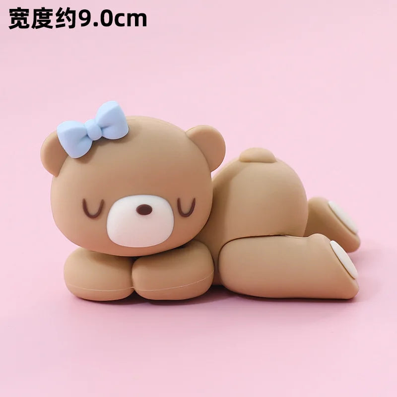 Blue Brown Bear Theme Party Decoration 7"/9"Plate Napkin Cup  DisposableTableware for Baby Shower Bear Theme Birthday Decoration