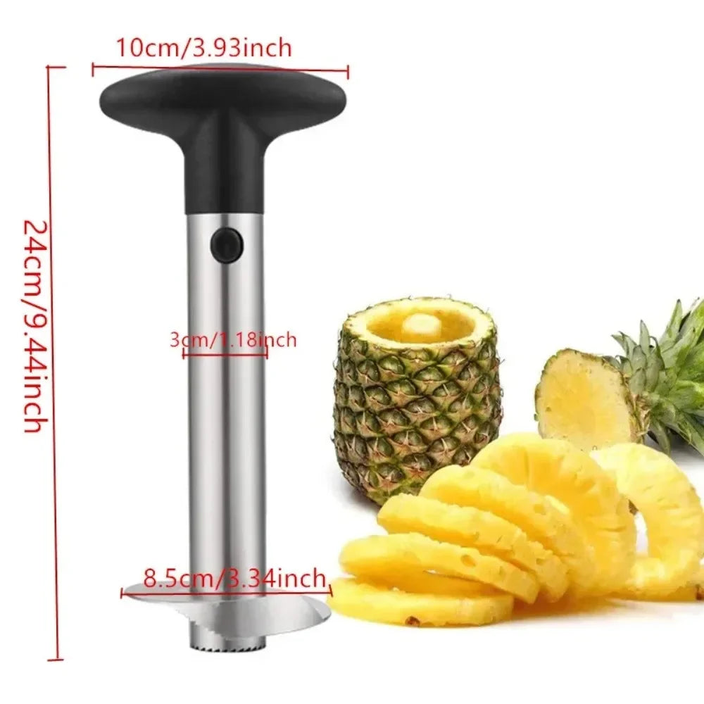 Stainless Steel Pineapple Peeler Cutter Fruit Knife Slicer A Spiral Pineapple Cutting Machine Easy To Use Kitchen Cooking Tools