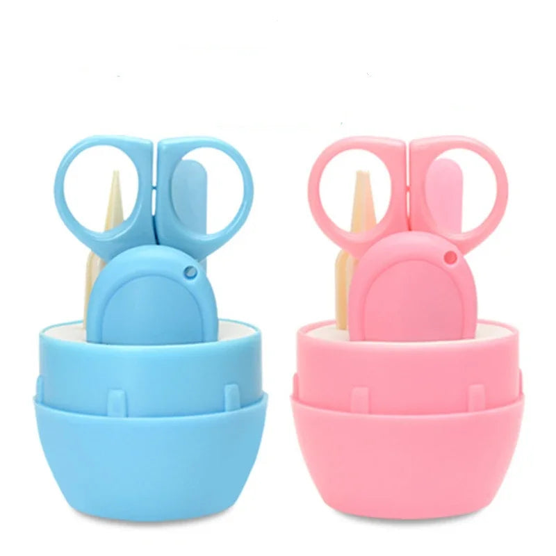 Safe Portable  Nail Clipper Trimmer Tweezer with Box Children Manicure Kit Newborn Baby Nail Scissor Baby Nail Care Tool Kid